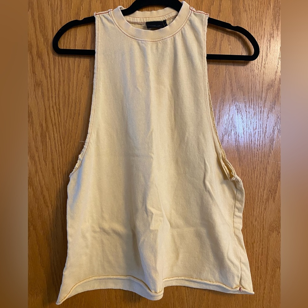 Urban Outfitters yellow muscle tee